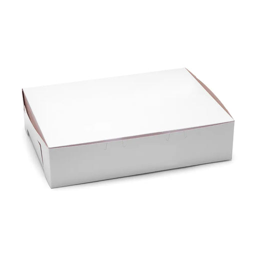 DURA - Cake Box Quarter 1/4 Slab 14.5" x 10" x 4.5" White - 50/Pack