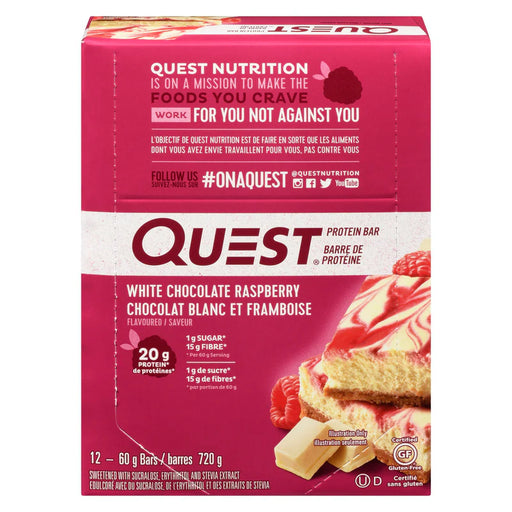 Quest - Protein Bar White Chocolate Raspberry - 12 x 60g