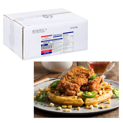 REUVEN - Fully Cooked Crispy Breaded Chicken Thigh - 2 x 2 Kg