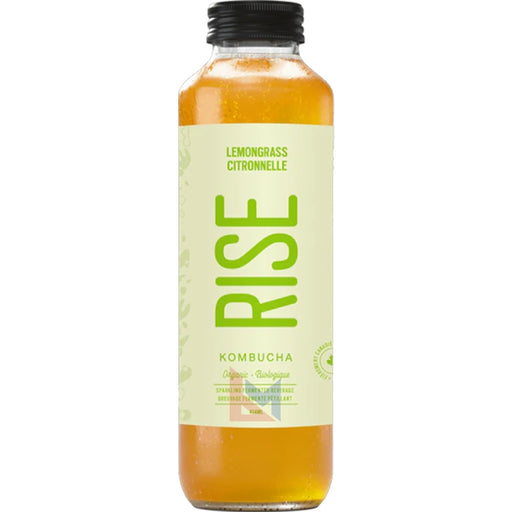 RISE Kombucha - Organic Lemon Grass Green Tea - 414 ml