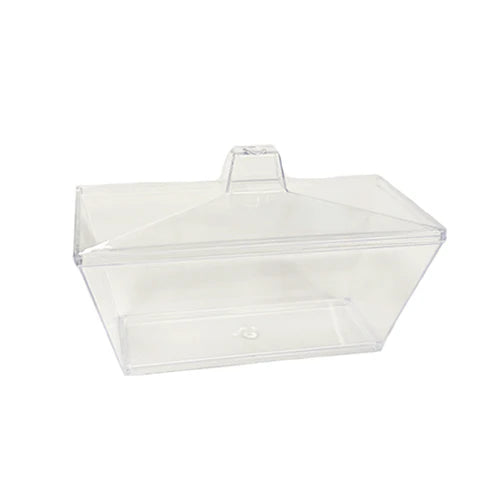 Rectangular dessert Cup With Cover plastic