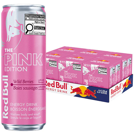 Red Bull The Pink Edition Wide Berries Energy Drink - 24 x 250 ml