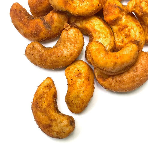 Red Chili Cashews Bulk - 25 Lbs
