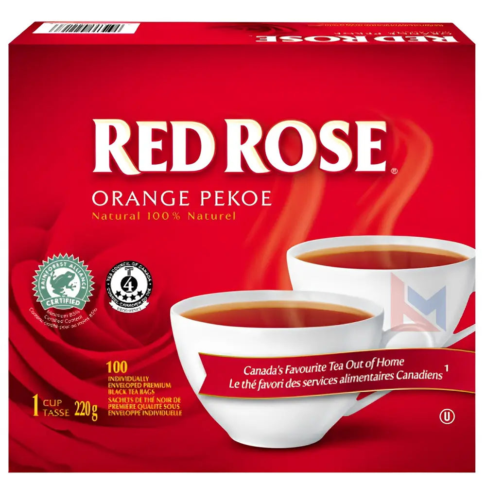 Red Rose Orange Pekoe Enveloped Tea Bags 100/Pack — Bulk Mart