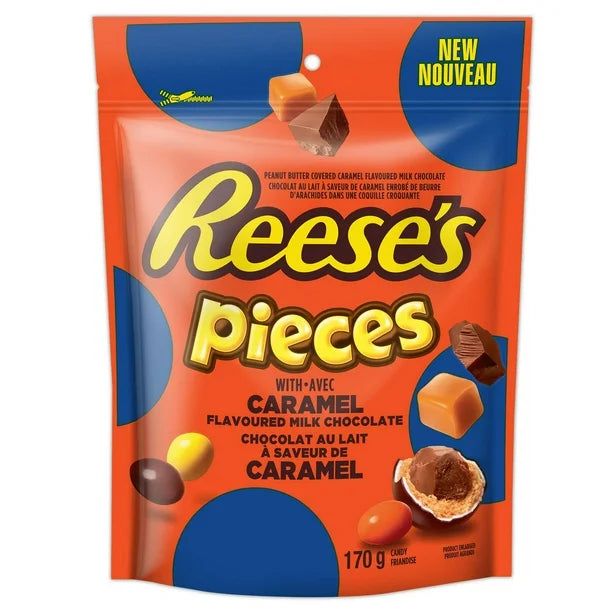 Reese - Pieces Caramel Filled Peanut Butter Cups Candy - 12 x 170g