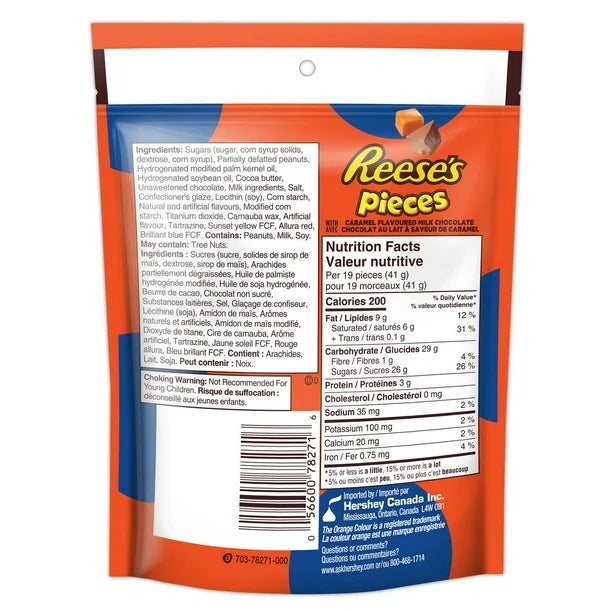 Reese - Pieces Caramel Filled Peanut Butter Cups Candy - 12 x 170g