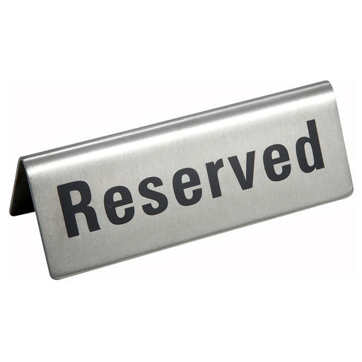 Reserved Sign Stainless Steel 