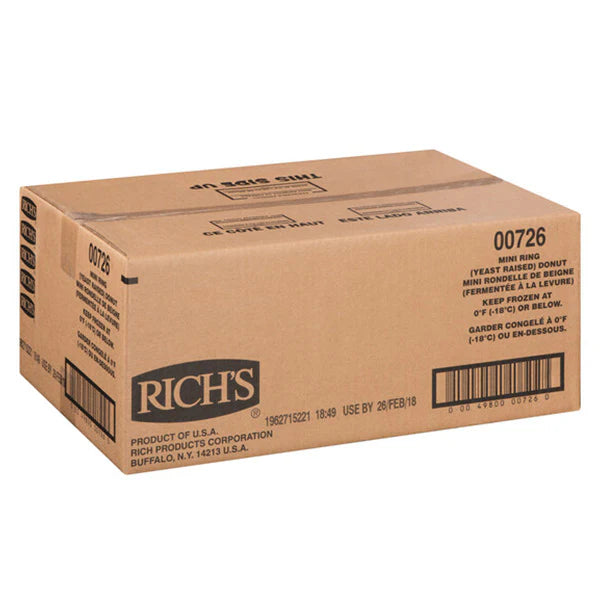 Rich's - Mini Ring Donut Yeast-Raised 1 Oz - 140 Pcs