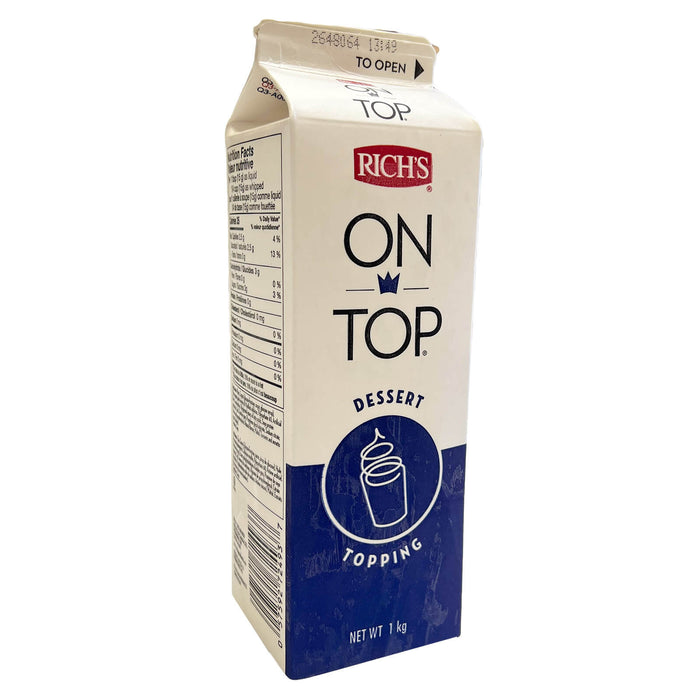 Rich's - On Top Ready To Whip Dessert And Pastry Topping - 1 L