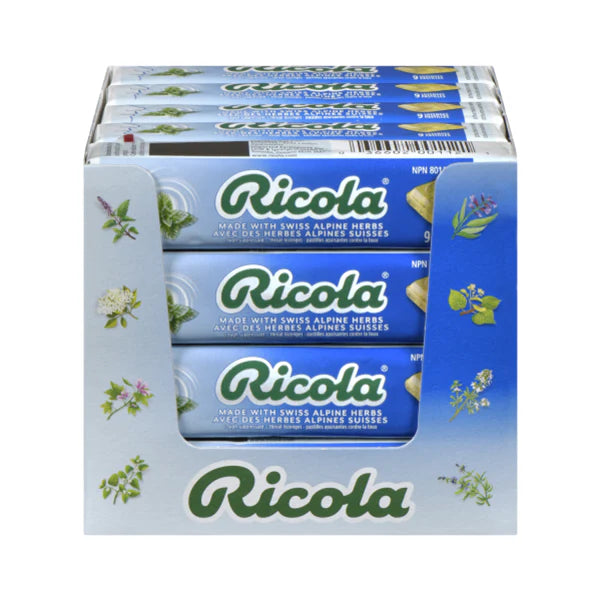 Turquoise Riccola Ricola Extra Strength Icy Menthol Cough Drops 9 Each 20 Packs — Bulk Mart