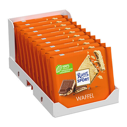 Ritter Sport Cocoa Wafer 10 x 100g