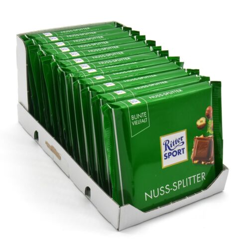 Ritter Sport - Milk Chocolate With Hazelnuts - 12 x 100g