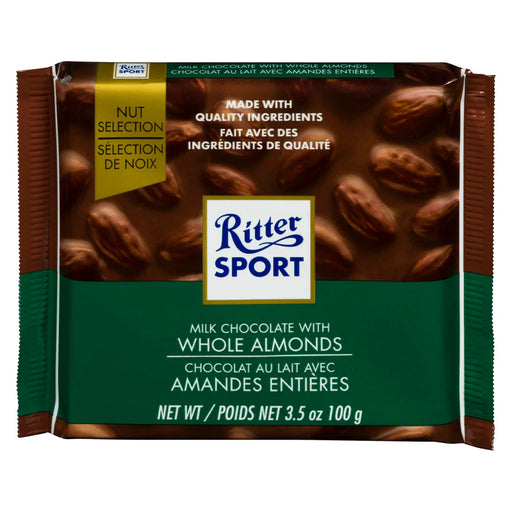 Ritter Sport - Milk Chocolate With Whole Almonds - 11 x 100g