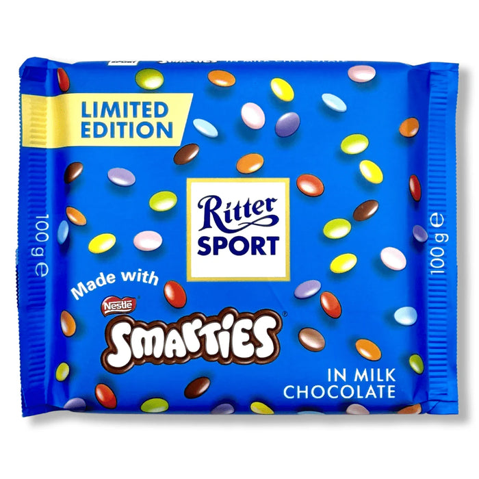 Ritter Sport - Smarties In Milk Chocolate 100g