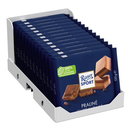 Ritter Sport Milk Chocolate With Praline Filling 13 x 100g