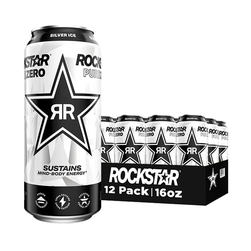Rockstar - Pure Zero Silver Ice - 12 x 473 ml