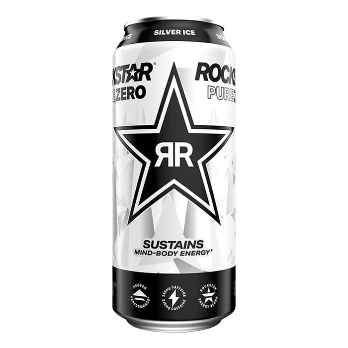 Rockstar - Pure Zero Silver Ice - 12 x 473 ml