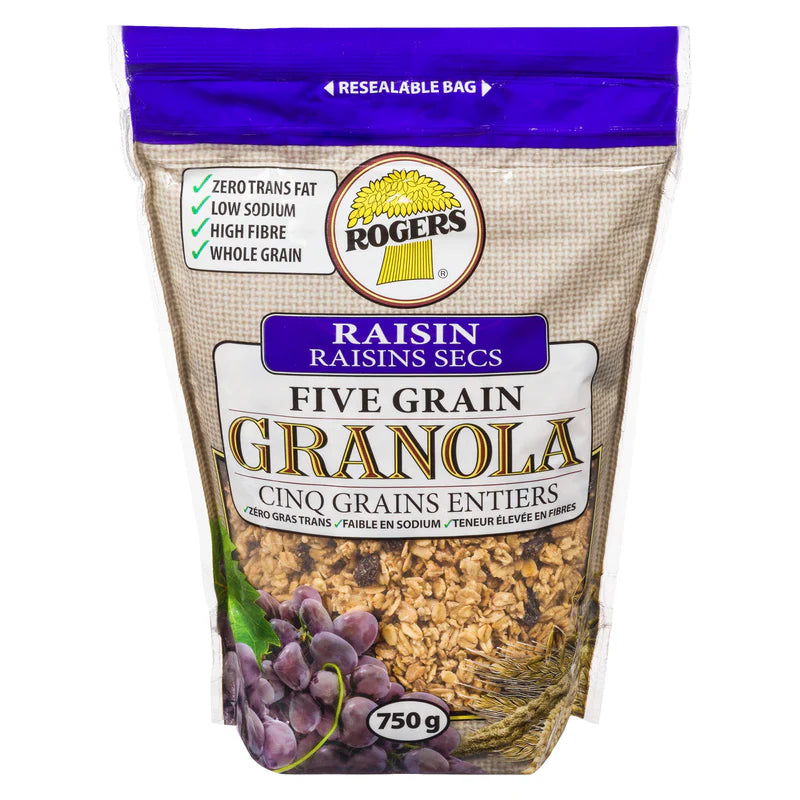 Rogers - Five Grain Granola Raisin Blend - 750g
