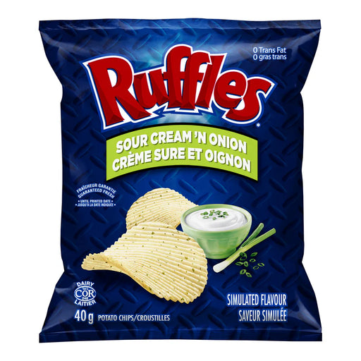 Ruffles Sour Cream Onion 48 x 40g