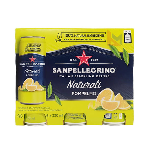 San Pellegrino - Pompelmo Grapefruit Sparkling Beverage - 6 x 330 ml