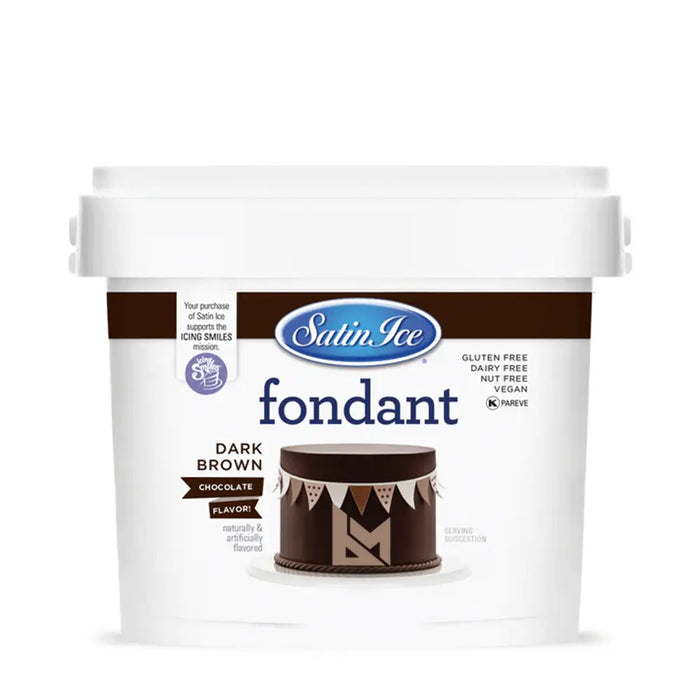 Satin Ice Dark Brown Chocolate Fondant 2.27 Kg