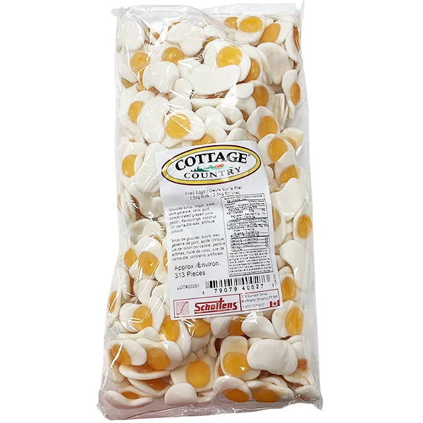 Scholtens - Fried Eggs Bulk Gummy Candy - 4 x 2.5 Kg