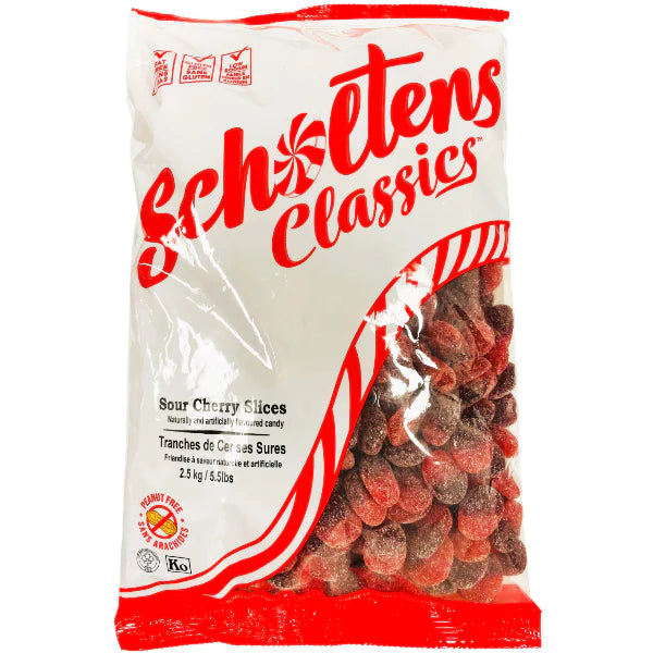 Scholtens - Sour Cherry Slices Gummy Candy - 2.5 Kg