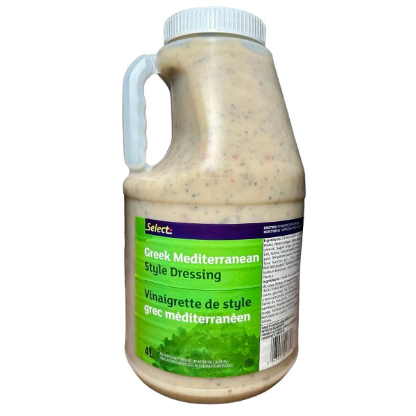 Select - Greek Mediterranean Style Dressing - 4 L
