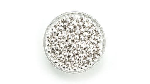 Silver Pearl Round Confetti Bulk - 10 Lbs