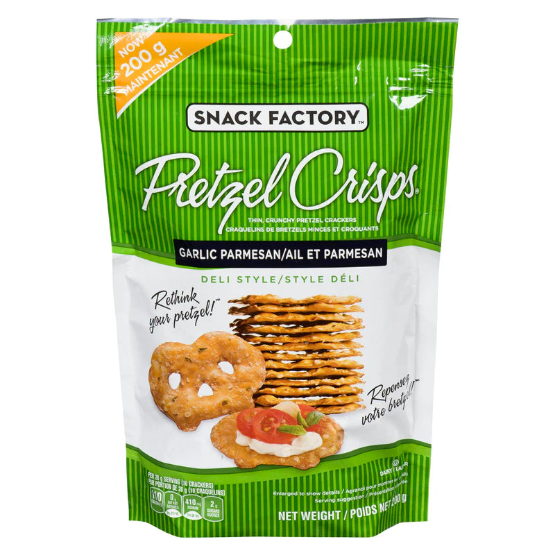 Snack Factory - Pretzel Crisps Garlic Parmesan - 200g