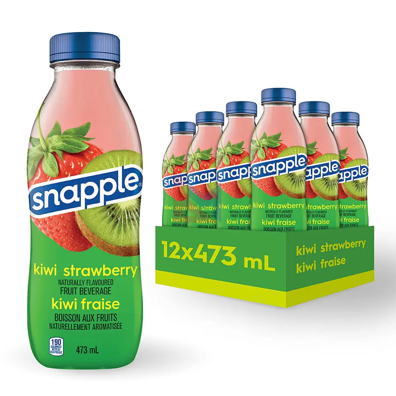 Snapple - Kiwi Strawberry Plastic Bottle - 12 x 473 ml