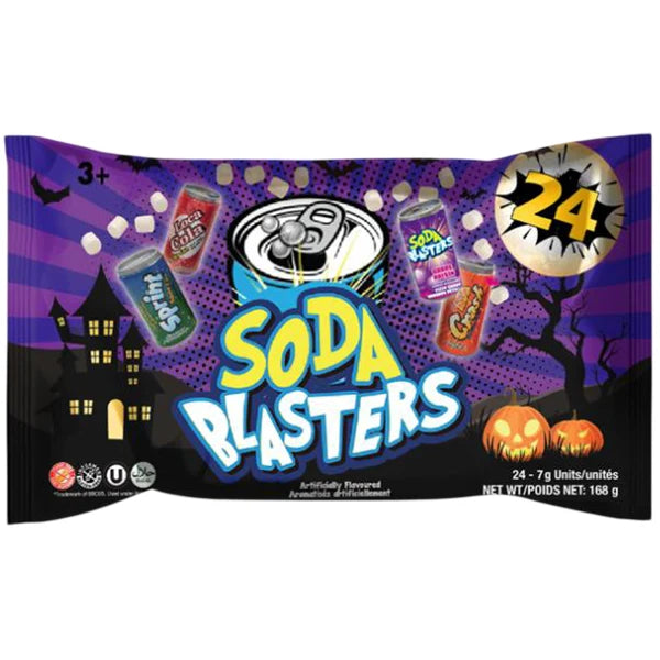 Soda Blasters - Fizzy Candy Halloween Bag 168 g - 24 x 7 g