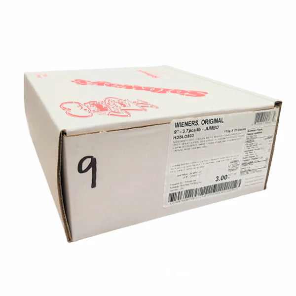 Soloway's - Original Jumbo Wieners 9" - 25 Pcs