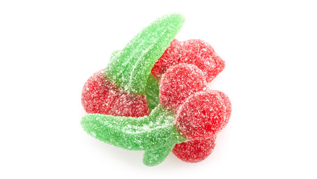 Sour Gummy Double Cherries Bulk Gummies - 12 Kg