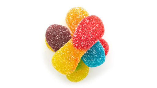 Sour Gummy Fruit Tongues Bulk Gummies - 12 Kg