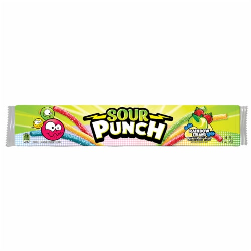 Sour Punch Rainbow Straws Candy 24 x57g