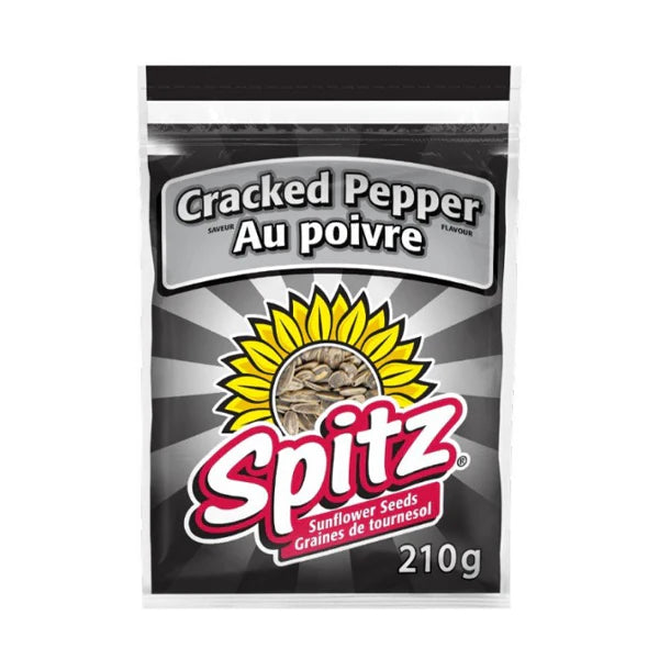 Spitz - Cracked Pepper Sunflower Seeds - 24 x 210g