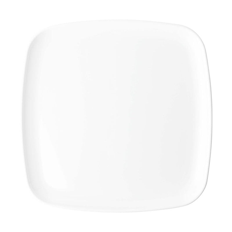 Square White Plastic Plate 12 inch Platter
