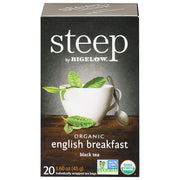 Steep - Organic English Breakfast Black Tea Bags - 6 x 20 Ct
