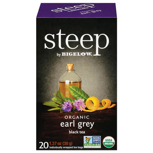 Steep By Bigelow - Organic Earl Grey Black Tea Bags - 20 Pack