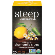 Steep By Bigelow - Organic Chamomile Citrus Herbal Tea Bags 