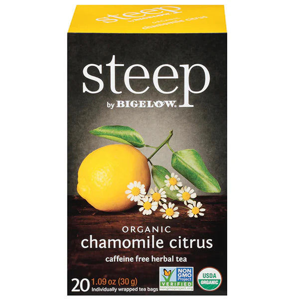 Steep By Bigelow - Organic Chamomile Citrus Herbal Tea Bags 