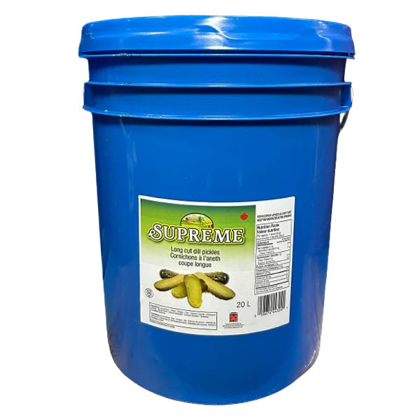 Supreme - Long Cut Dill Pickle - 20 L Pail