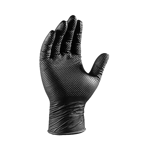 Textured Nitrile Gloves Black XXL Powder Free 8 mil - 100/Case