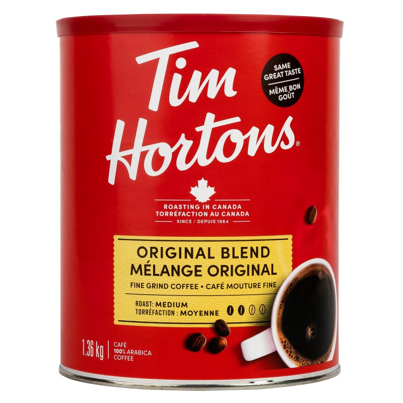 Tim Hortons Original Blend Fine Grind Coffee - 1.36 kg