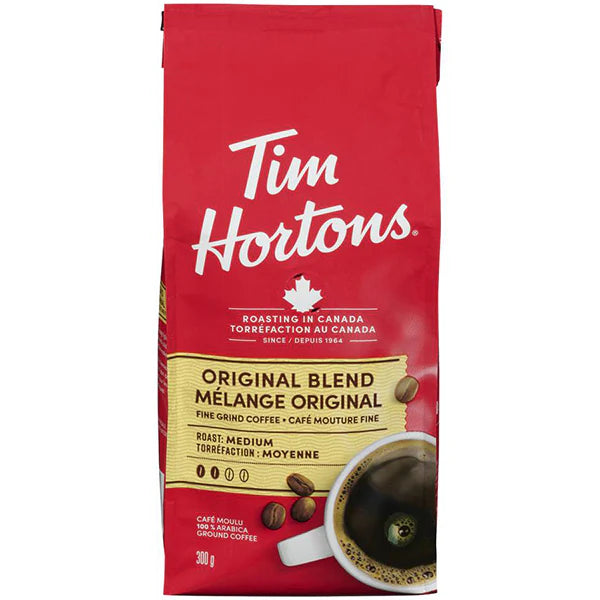 Tim Hortons - Original Blend Fine Grind Coffee - 6 x 300g