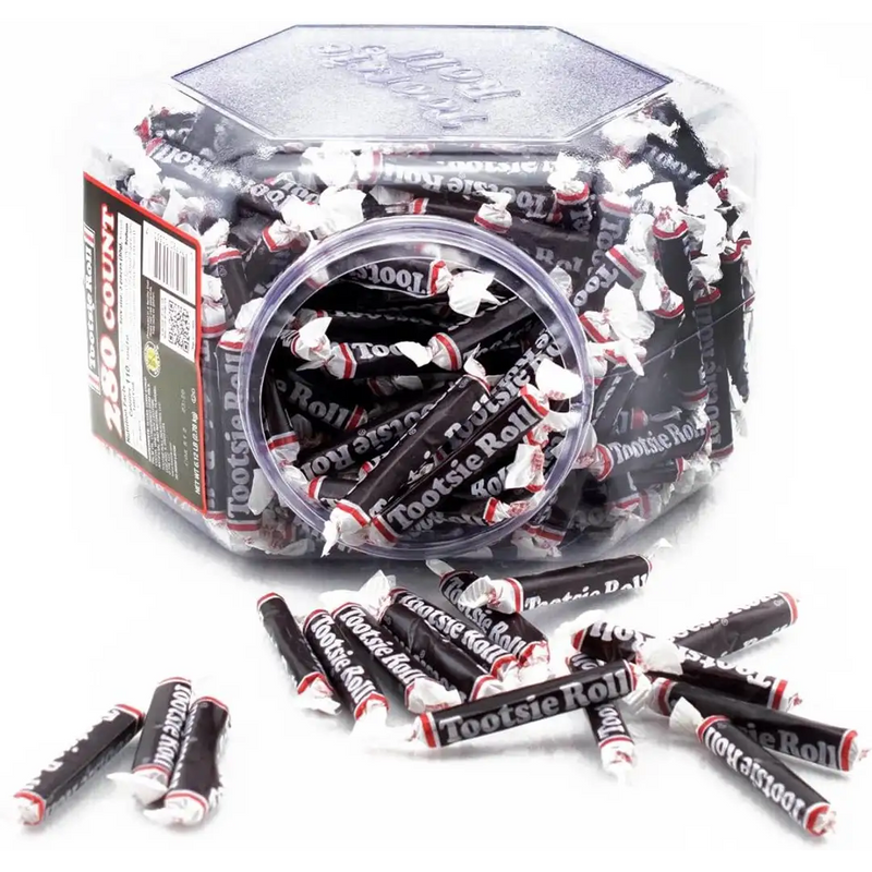 Tootsie Roll - Chocolate Flavor Chewy Candy 2.78kg - 280 Pieces Tub