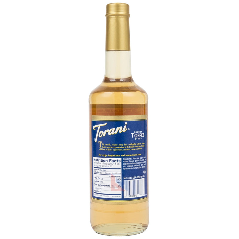 Torani - English Toffee Syrup - 750 ml