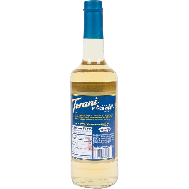 Torani - Sugar Free French Vanilla Syrup - 750 ml