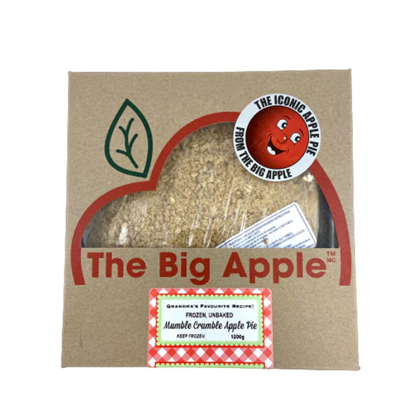 Frozen Unbaked Mumble Crumble Apple Pie 9" - 1200 g